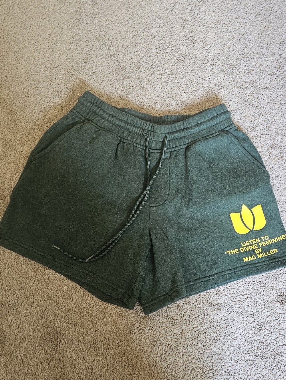 Mac Miller "The Divine Feminine" Green Shorts